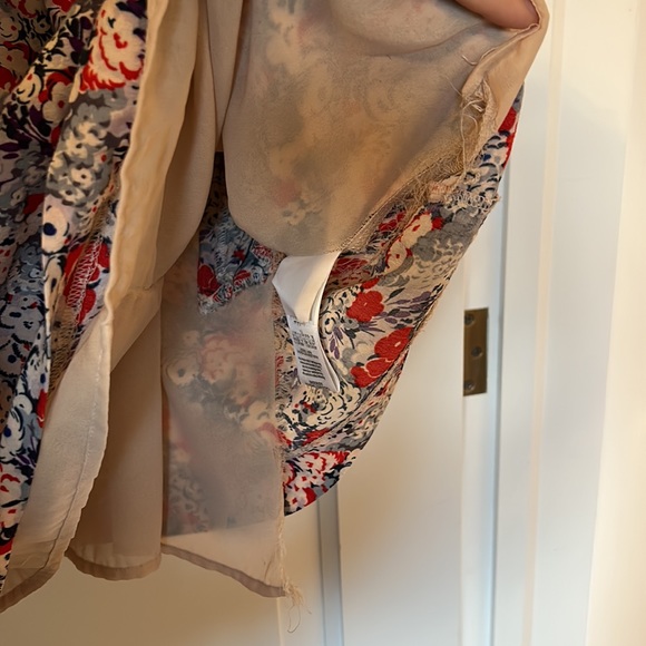 BCBG Generation Floral Mini Dress with Sheer shoulders and back panel - Picture 6 of 6